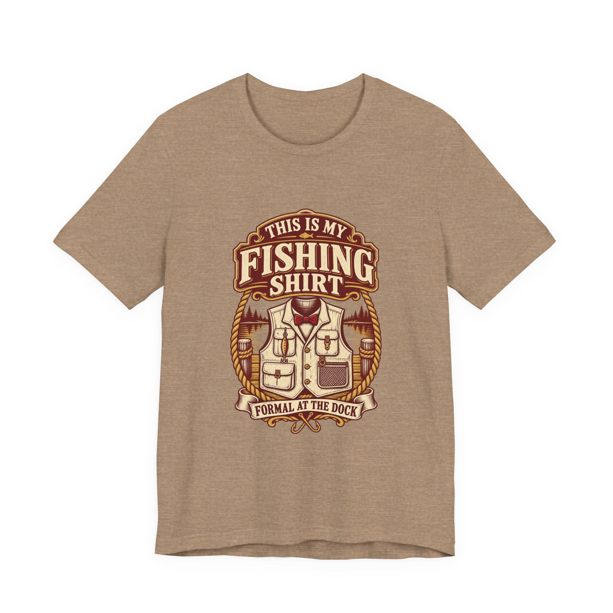This Is My Fishing Shirt T-Shirt — Formal at the Dock Vintage Angler Tee