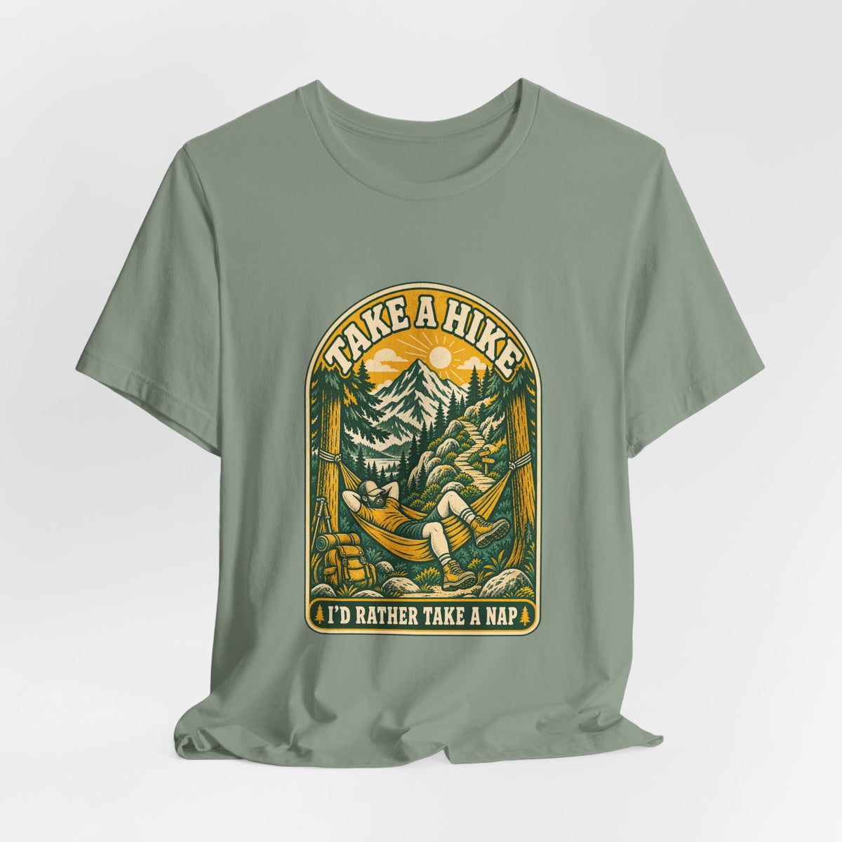 I'd Rather Take a Nap Vintage Hiking T-Shirt — Hammock Mountain Outdoors Tee