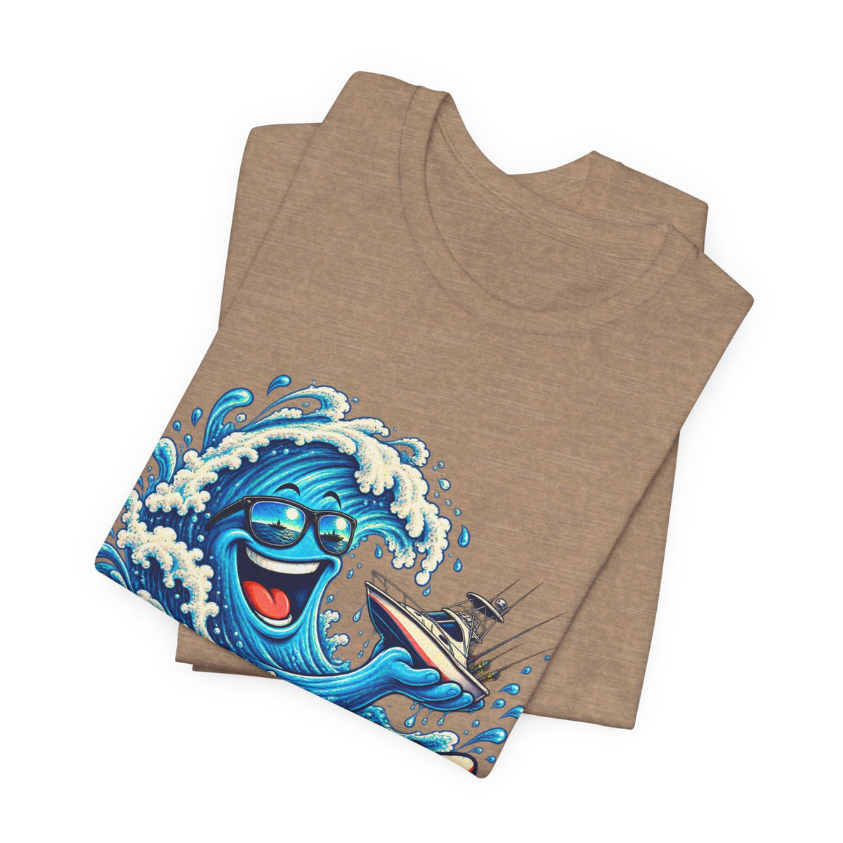 Aquaholic T-Shirt, Vintage Ocean Wave Humor Tee for Boating and Fishing Fans