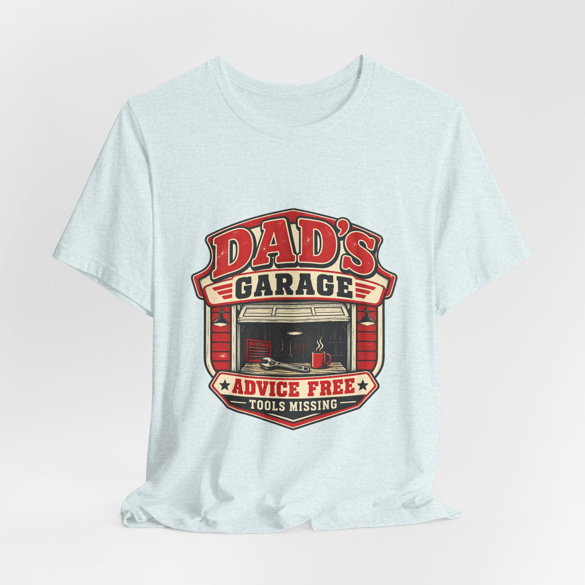 Dad’s Garage T-Shirt — Advice Free, Tools Missing Vintage Mechanic Tee