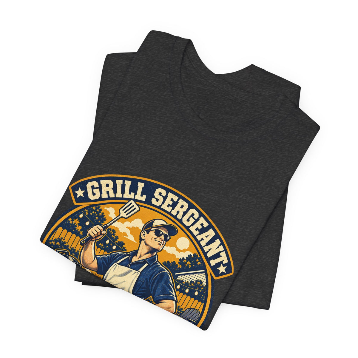 Grill Sergeant Husband Division Vintage BBQ T-Shirt