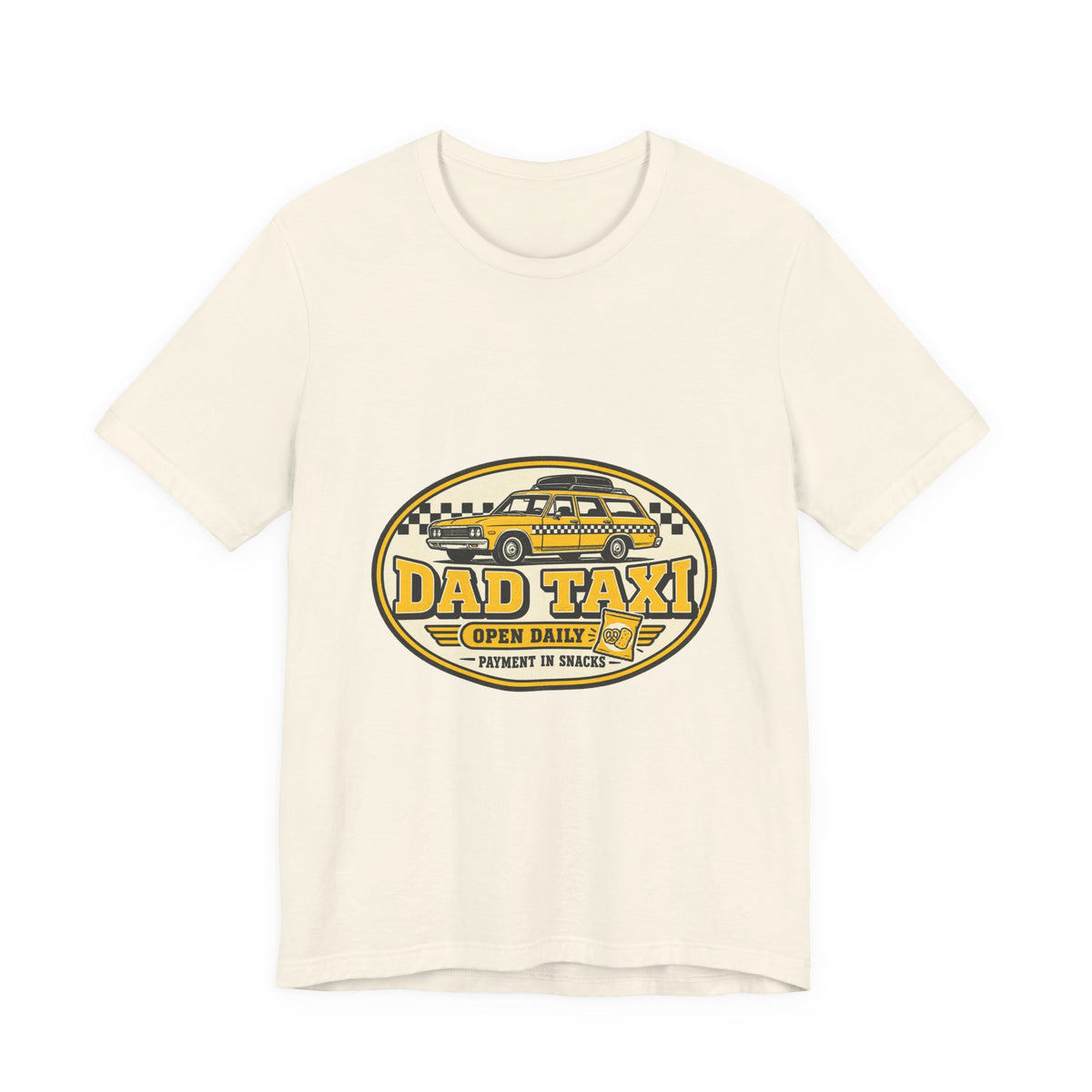 Dad Taxi T-Shirt — Open Daily, Payment in Snacks | Vintage Car Dad Tee