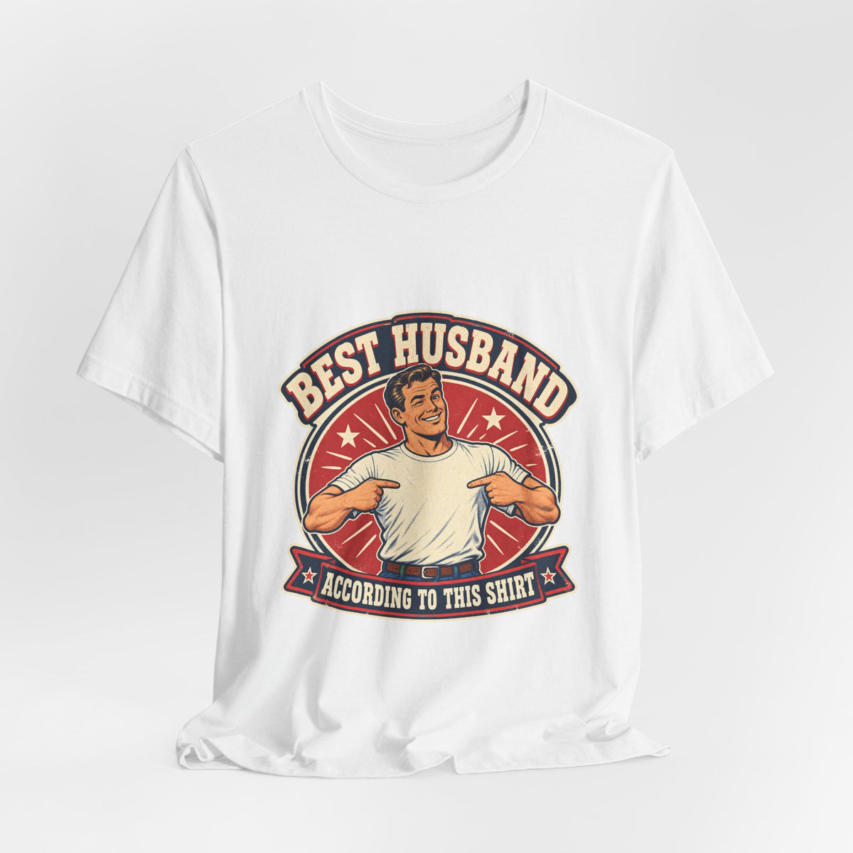 Best Husband Vintage T-Shirt — Funny Retro Husband Pride Design