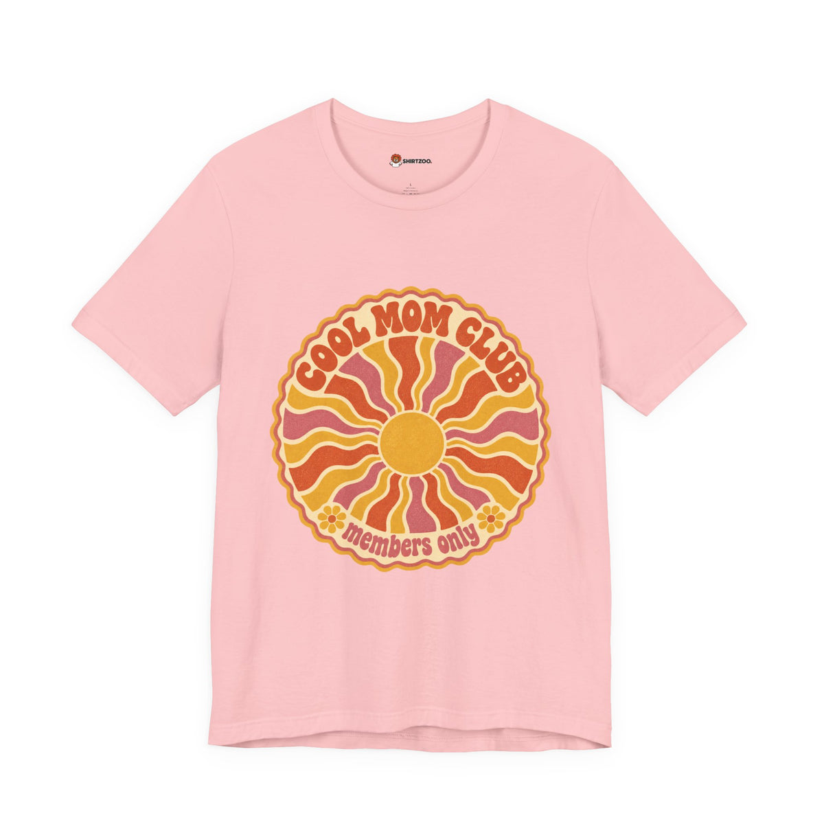 Cool Mom Club Tee — Retro Sun Graphic "Members Only" Mother's Day Shirt