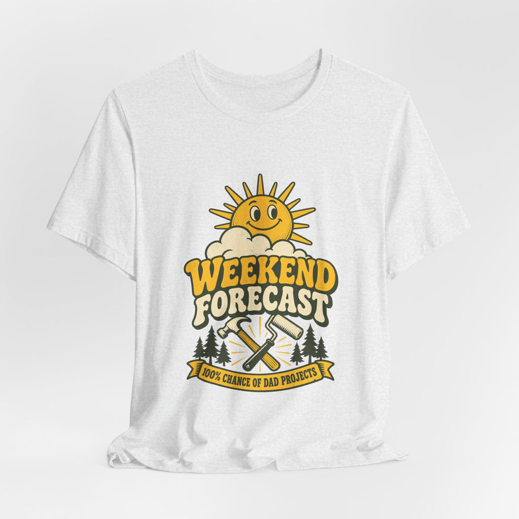 Weekend Forecast Dad Projects T-Shirt – Funny Vintage DIY Dad Tee