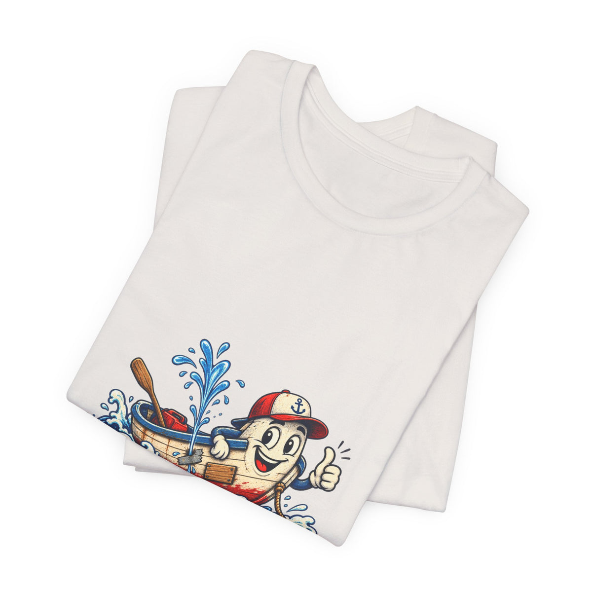 Unsinkable-ish Boat T-Shirt, Funny Nautical Vintage Cartoon Tee