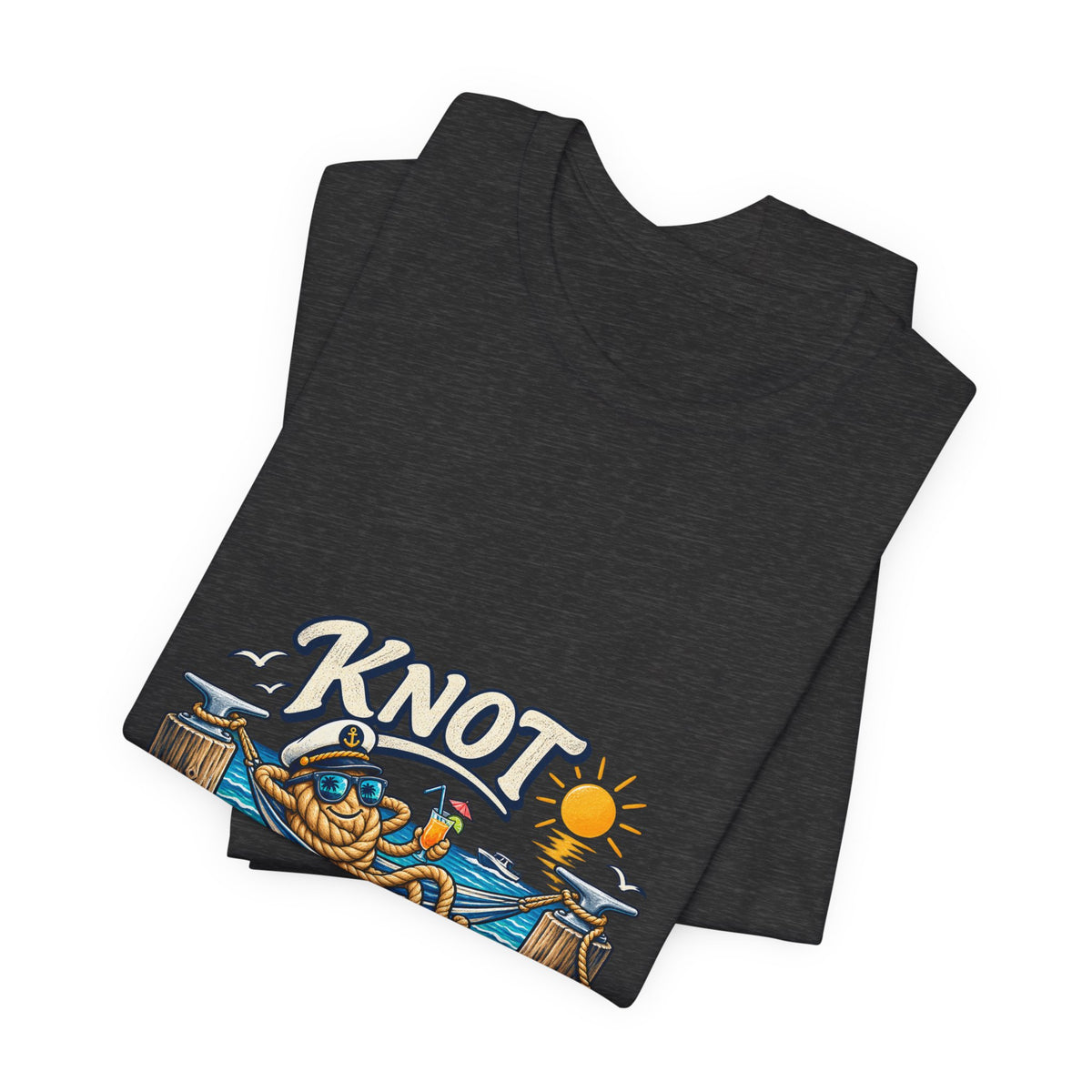 Knot Working Today Nautical T-Shirt — Funny Relaxed Sailor Beach Design