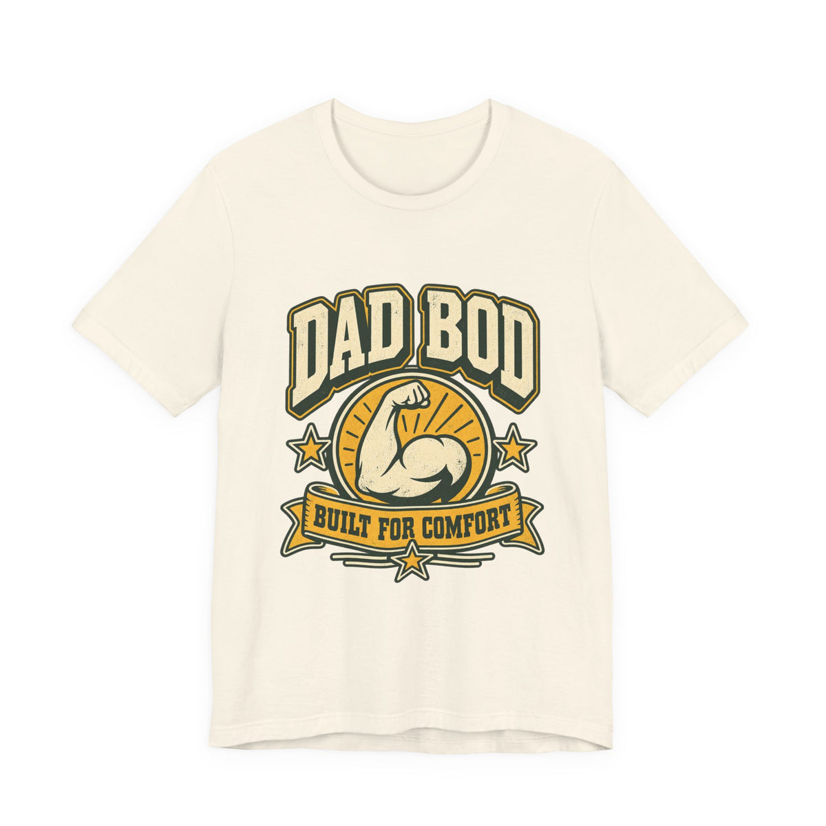 Dad Bod Built for Comfort T-Shirt — Vintage Funny Dad Body Tee