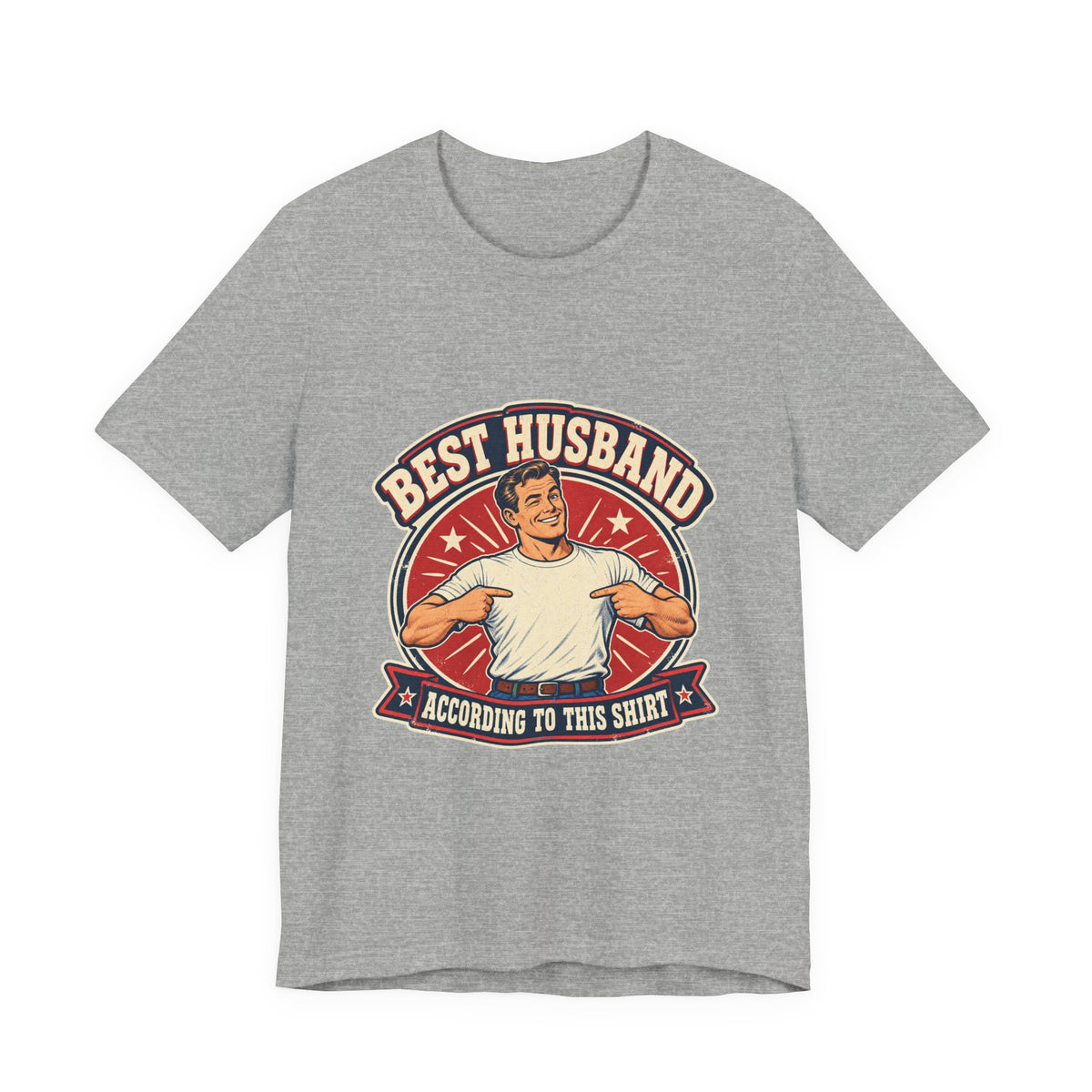 Best Husband Vintage T-Shirt — Funny Retro Husband Pride Design