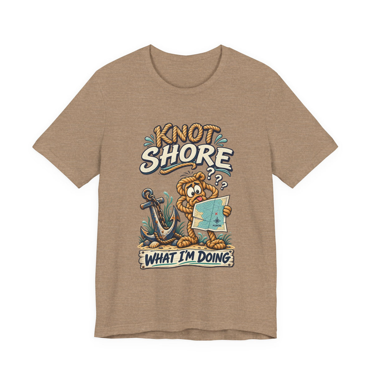 Knot Shore What I'm Doing T-Shirt — Funny Nautical Rope Character Humor Tee