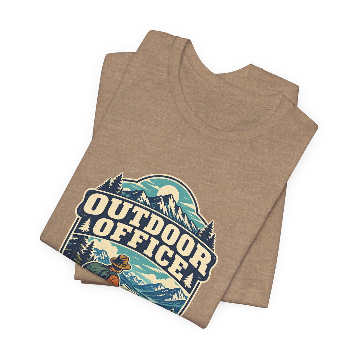 Outdoor Office T-Shirt — Open Air Closed Email Vintage Hiking and Mountain Adventure Tee