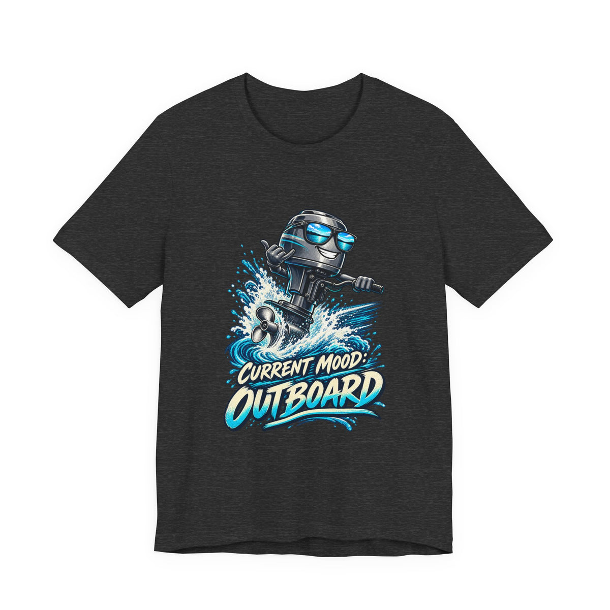 Current Mood: Outboard T-Shirt — Funny Boating and Outboard Motor Graphic Tee