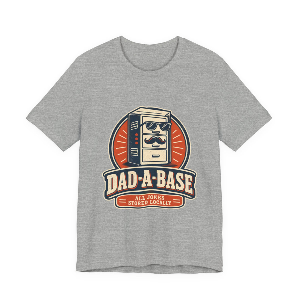 Dad-A-Base T-Shirt, Funny Dad Joke Database Tee, Cool Vintage Father’s Day Gift