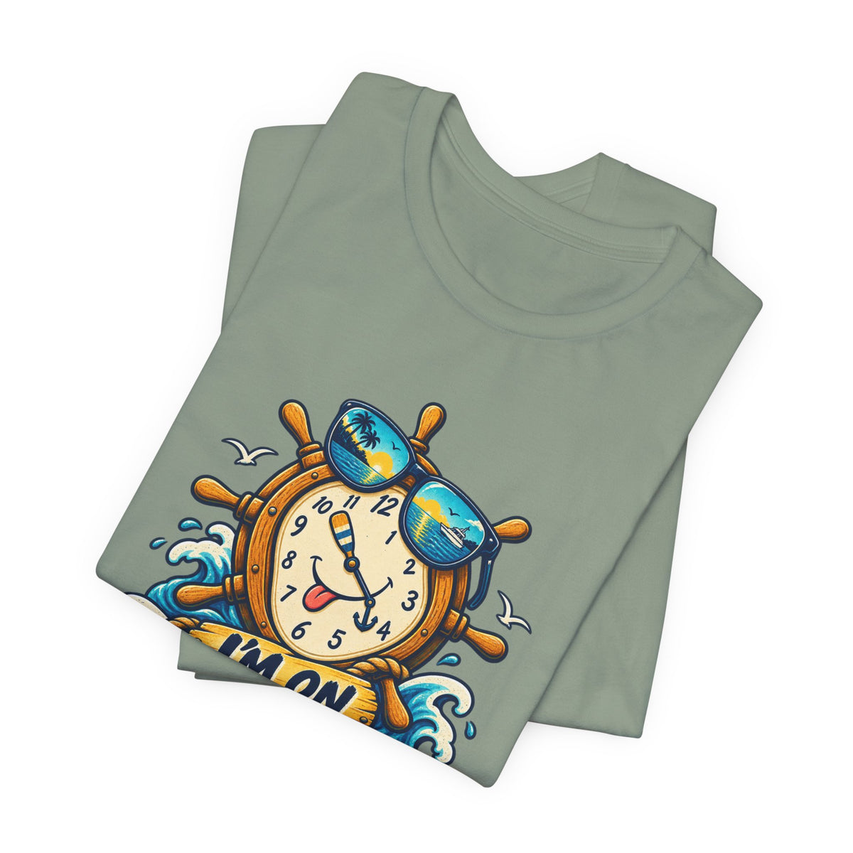 I'm on Boat Time T-Shirt — Funny Nautical Vintage Boating Design