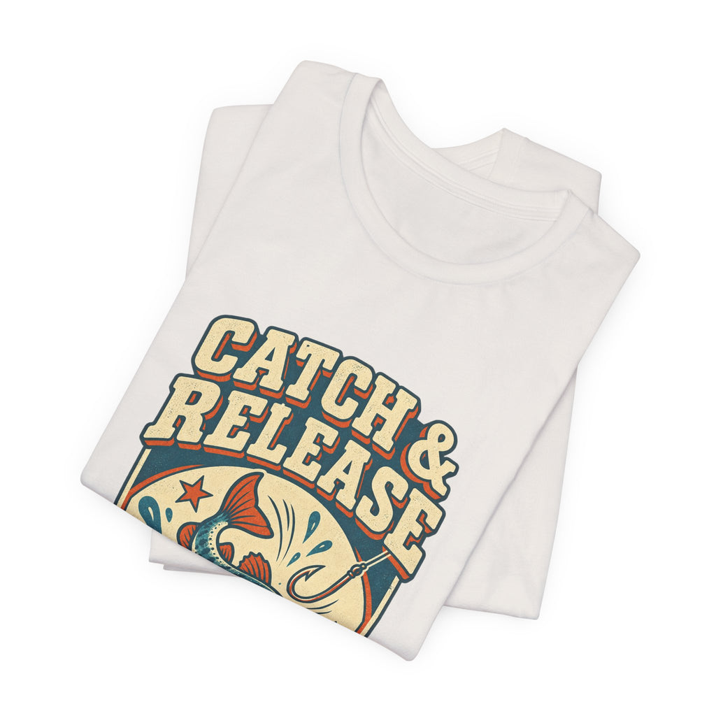 Catch & Release T-Shirt — Mostly Release Vintage Fishing Tee