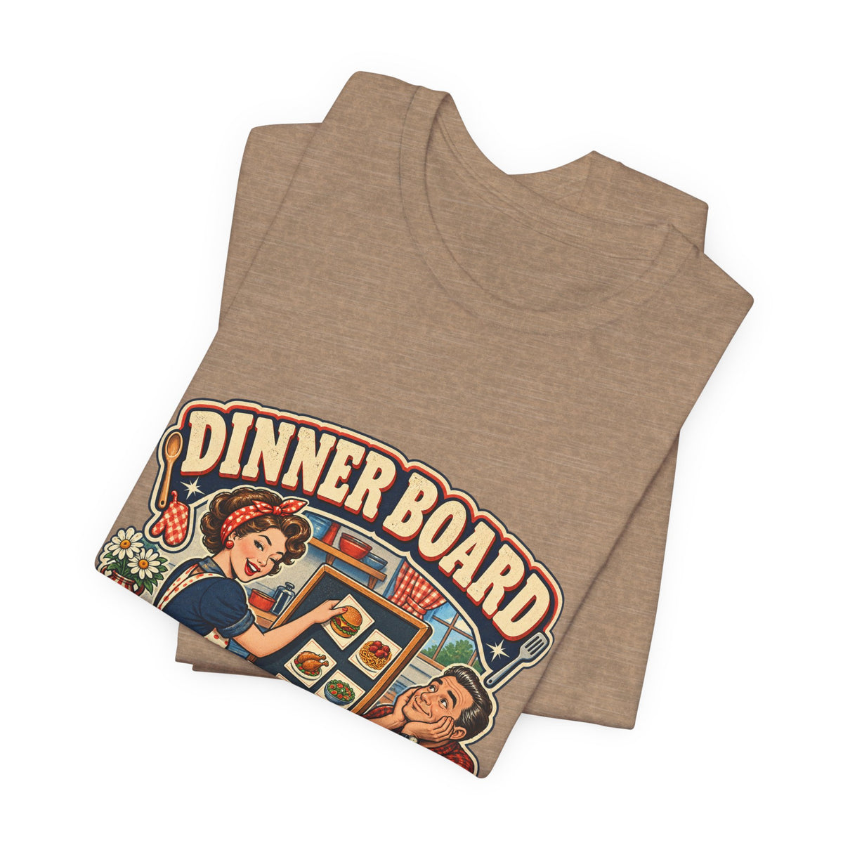 Dinner Board Menu Subject to Change Retro Vintage Food Humor T-Shirt