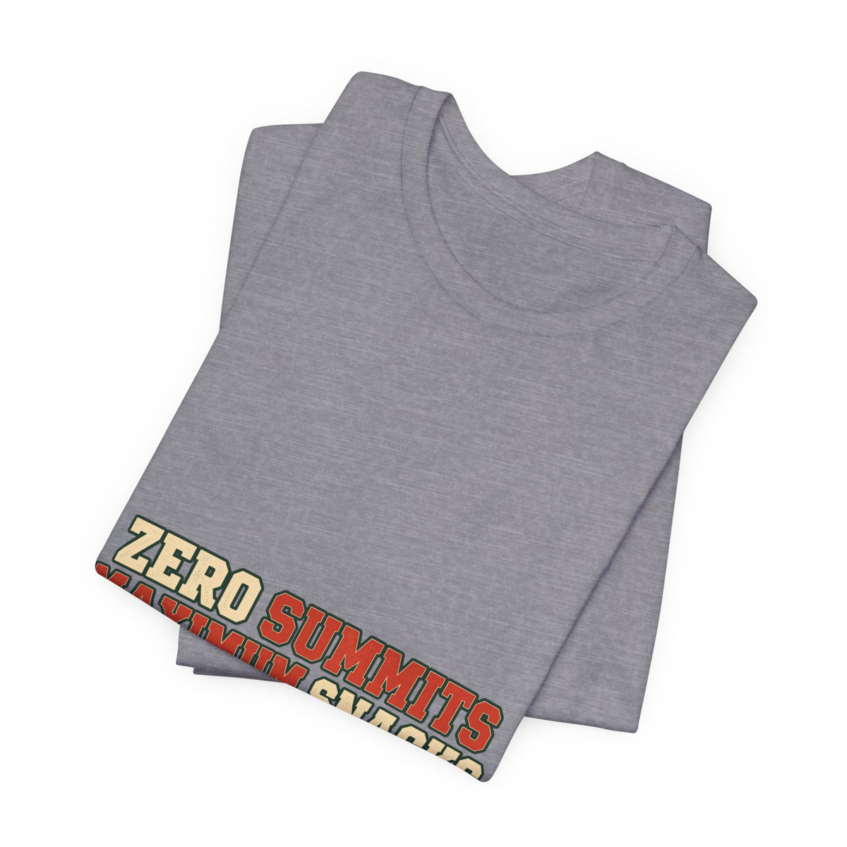 Zero Summits Maximum Snacks T-Shirt – Funny Vintage Hiking Adventure Tee