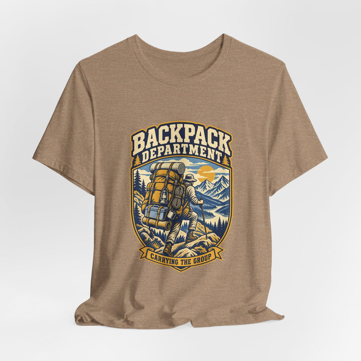 Backpack Department T-Shirt — Carrying the Group Vintage Hiking Tee