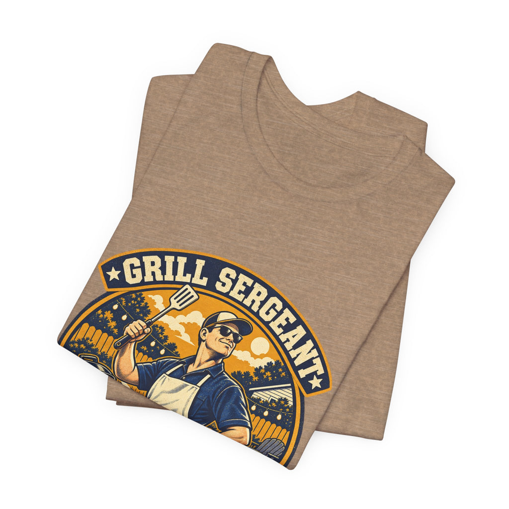 Grill Sergeant Husband Division Vintage BBQ T-Shirt