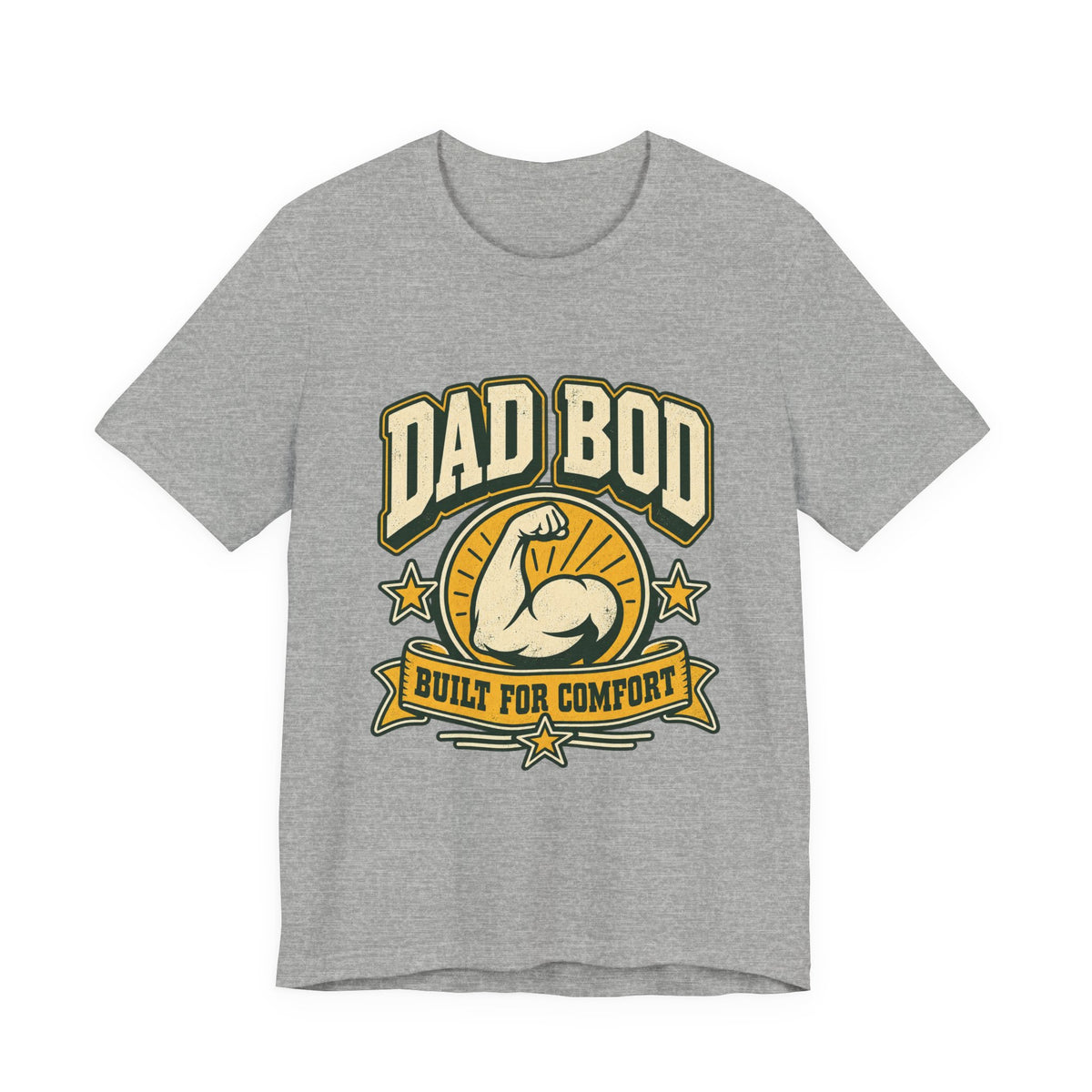 Dad Bod Built for Comfort T-Shirt — Vintage Funny Dad Body Tee