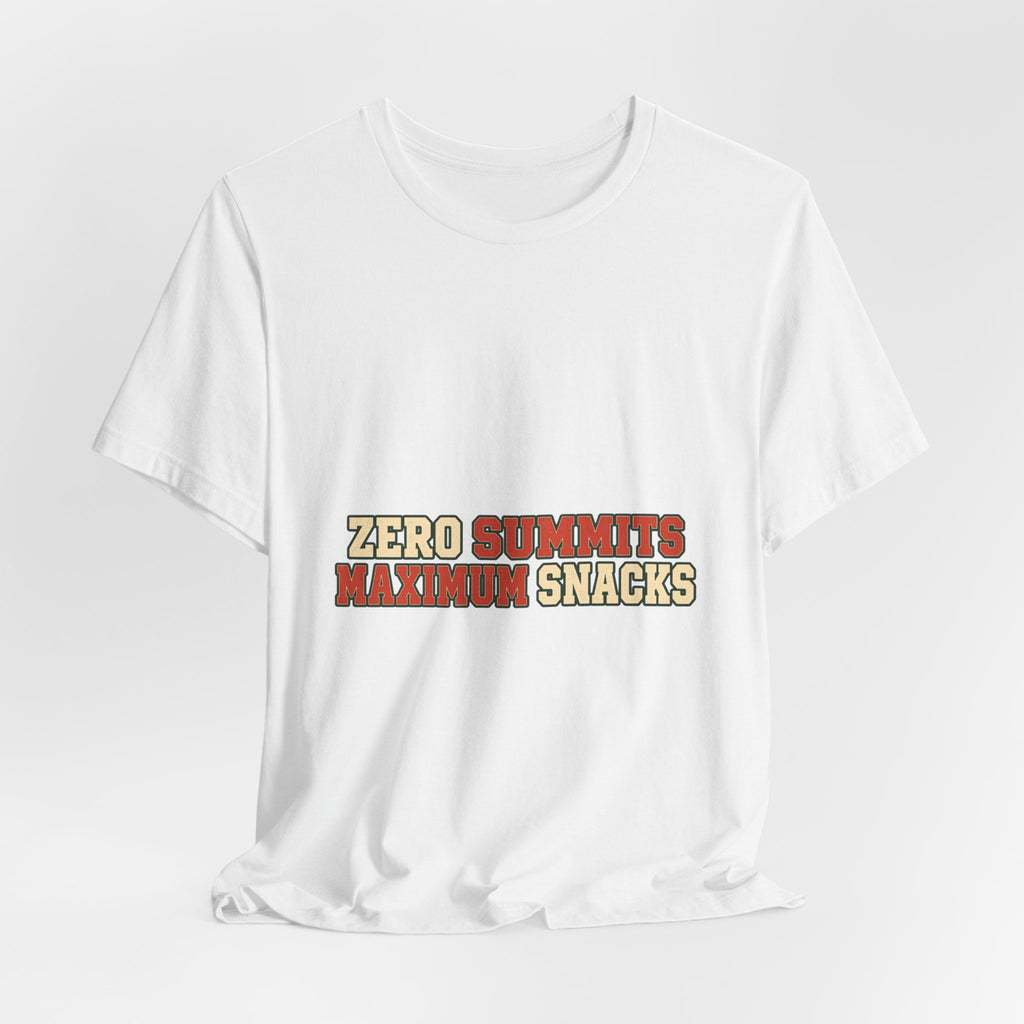 Zero Summits Maximum Snacks T-Shirt – Funny Vintage Hiking Adventure Tee