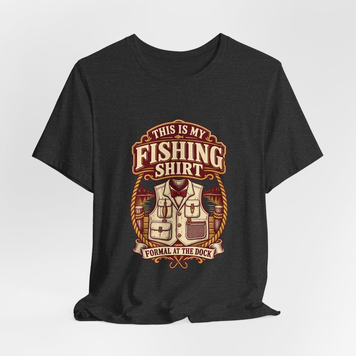 This Is My Fishing Shirt T-Shirt — Formal at the Dock Vintage Angler Tee