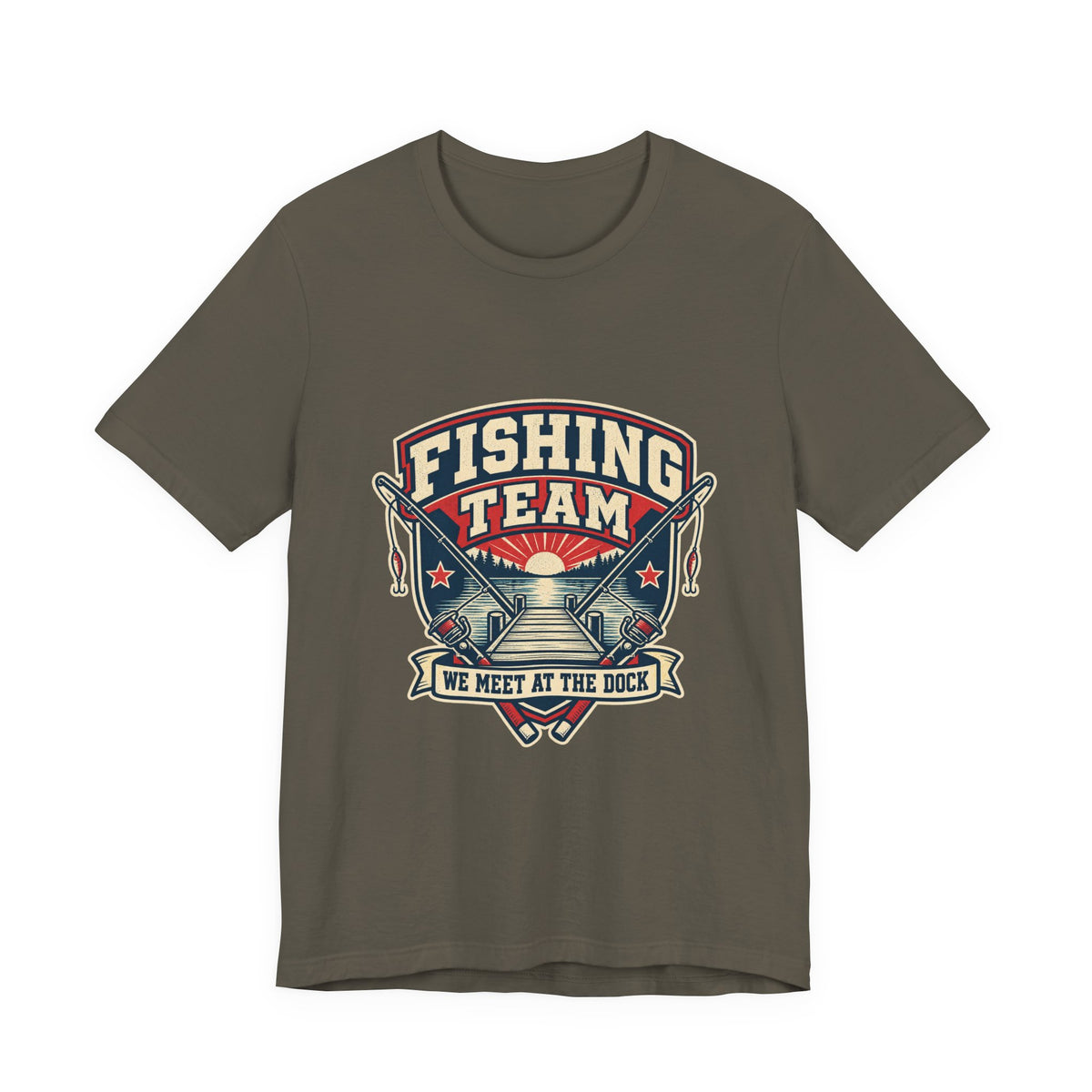 Fishing Team T-Shirt — We Meet at the Dock Vintage Fishing Tee