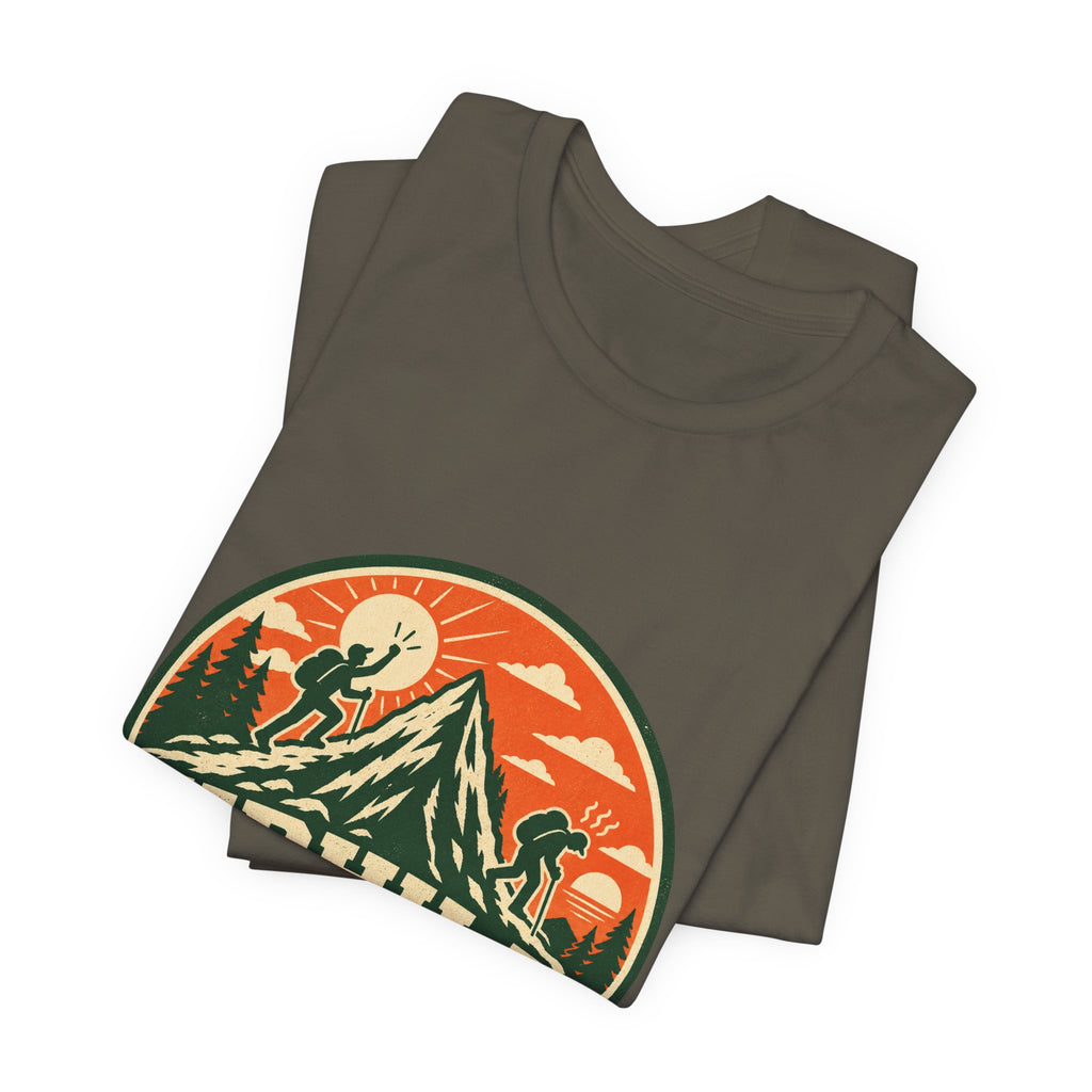 Uphill Enthusiast Downhill Complainer T-Shirt — Vintage Mountain Hiking Tee