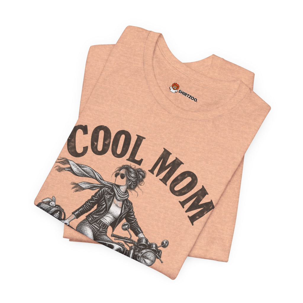Cool Mom Motorcycle T-Shirt — 'loud pipes, quiet nights.' Biker Mom Tee