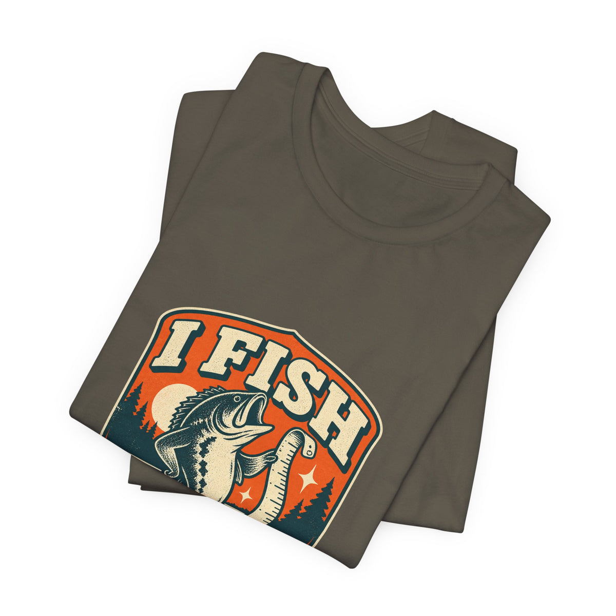 I Fish Therefore I Exaggerate T-Shirt — Vintage Fisherman Fish Tale Tee