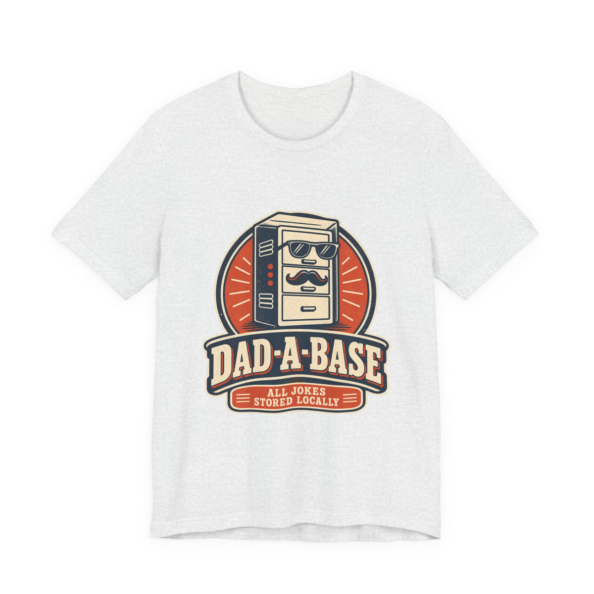 Dad-A-Base T-Shirt, Funny Dad Joke Database Tee, Cool Vintage Father’s Day Gift