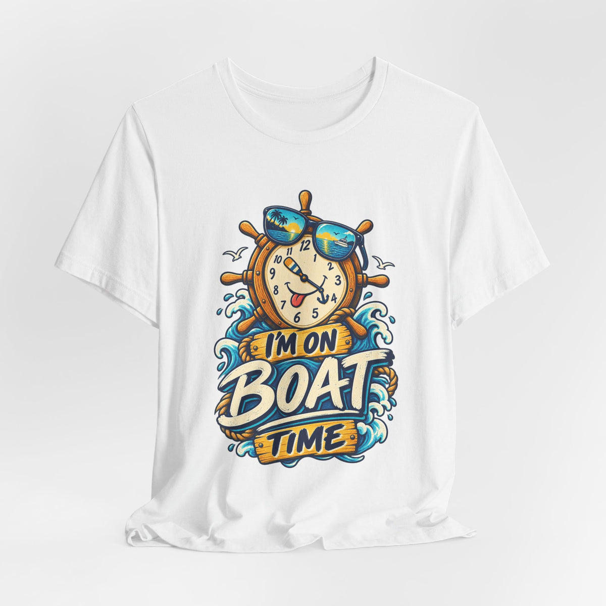 I'm on Boat Time T-Shirt — Funny Nautical Vintage Boating Design