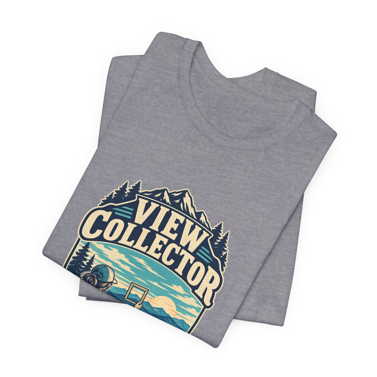 View Collector T-Shirt — No Storage Limit Mountain Lake Hiking Photographer Tee