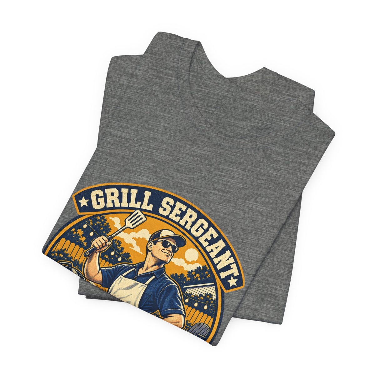 Grill Sergeant Husband Division Vintage BBQ T-Shirt