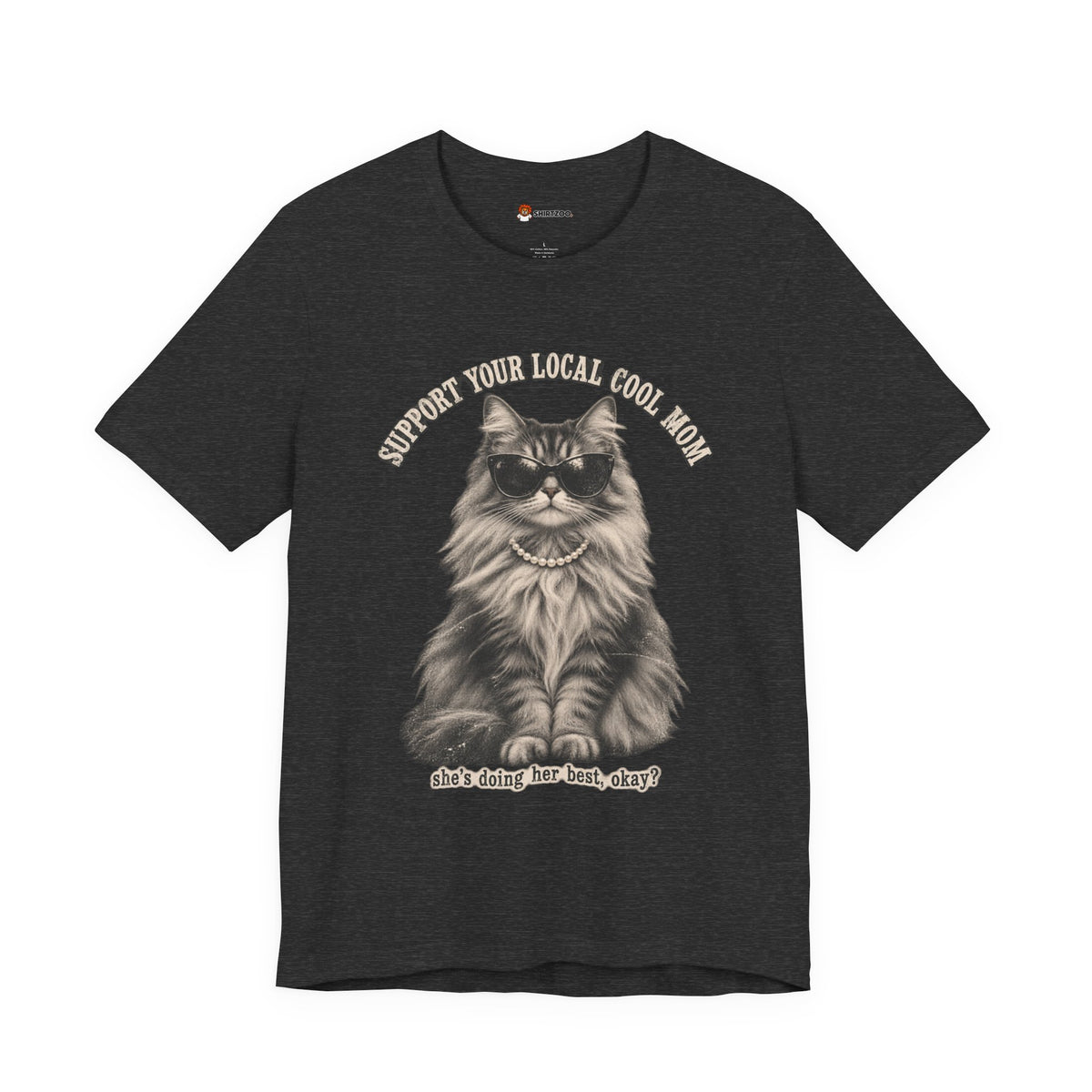 Cat T-Shirt — "Support Your Woman, Your Mom, Your Doge" Cute Vintage Cat Graphic Tee