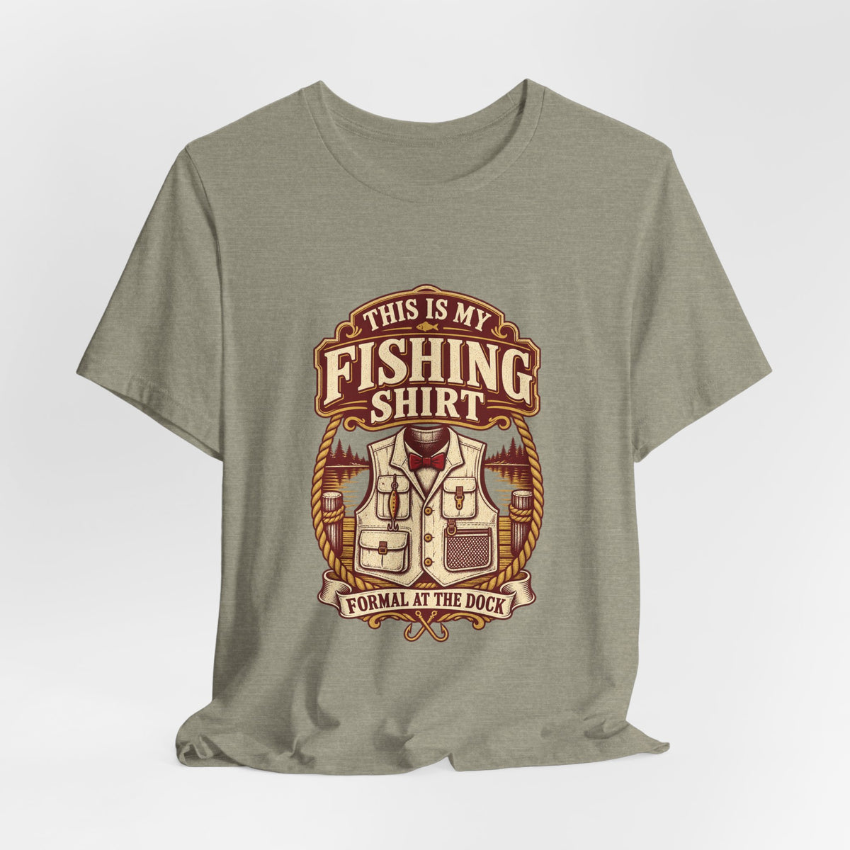 This Is My Fishing Shirt T-Shirt — Formal at the Dock Vintage Angler Tee