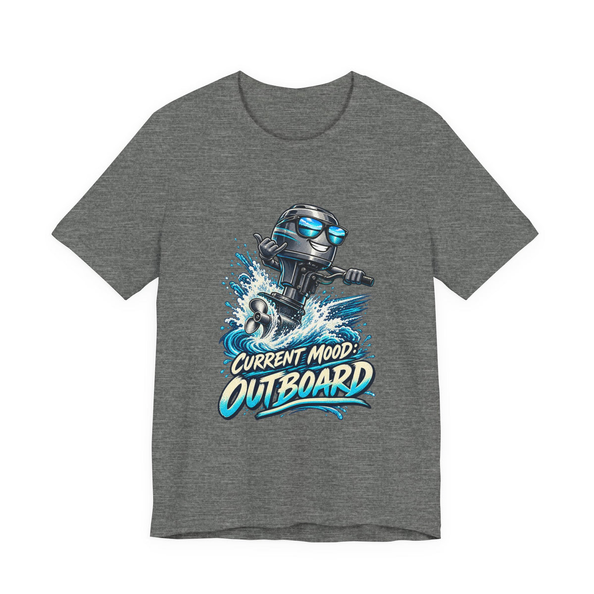 Current Mood: Outboard T-Shirt — Funny Boating and Outboard Motor Graphic Tee
