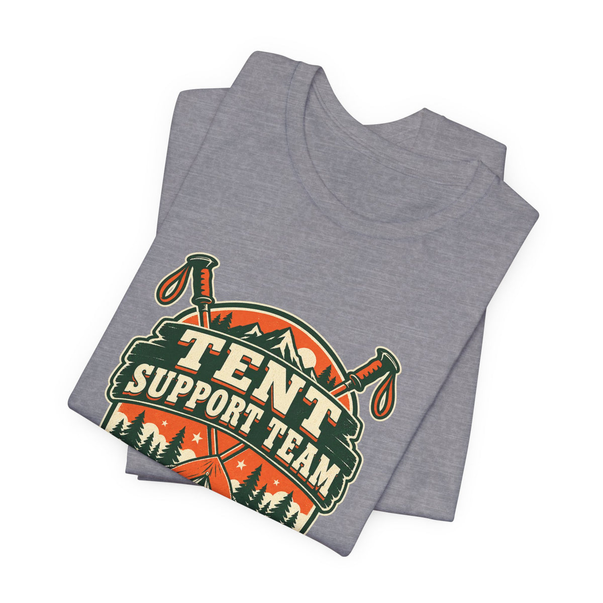 Tent Support Team T-Shirt — Standing By Vintage Camping Tee