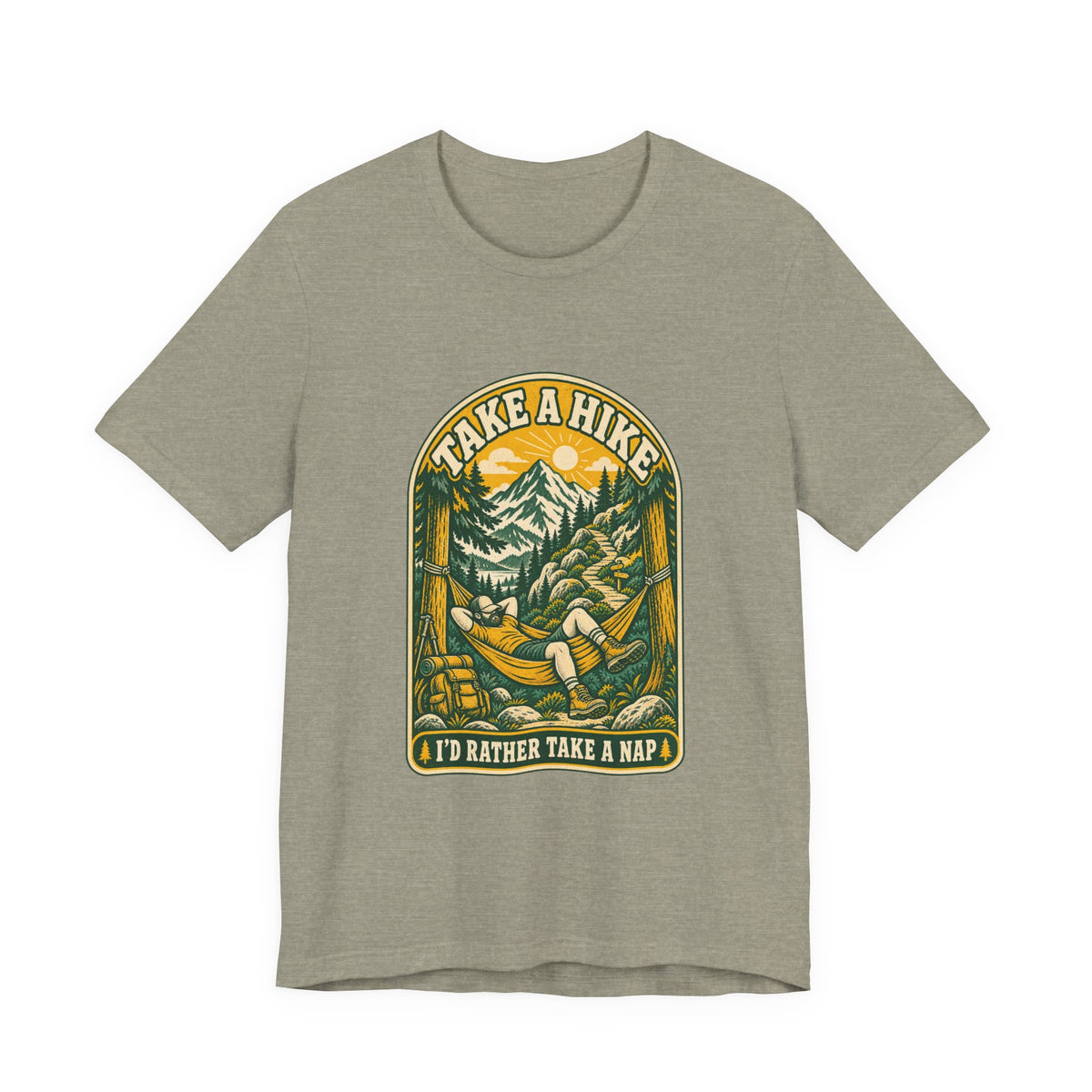 I'd Rather Take a Nap Vintage Hiking T-Shirt — Hammock Mountain Outdoors Tee