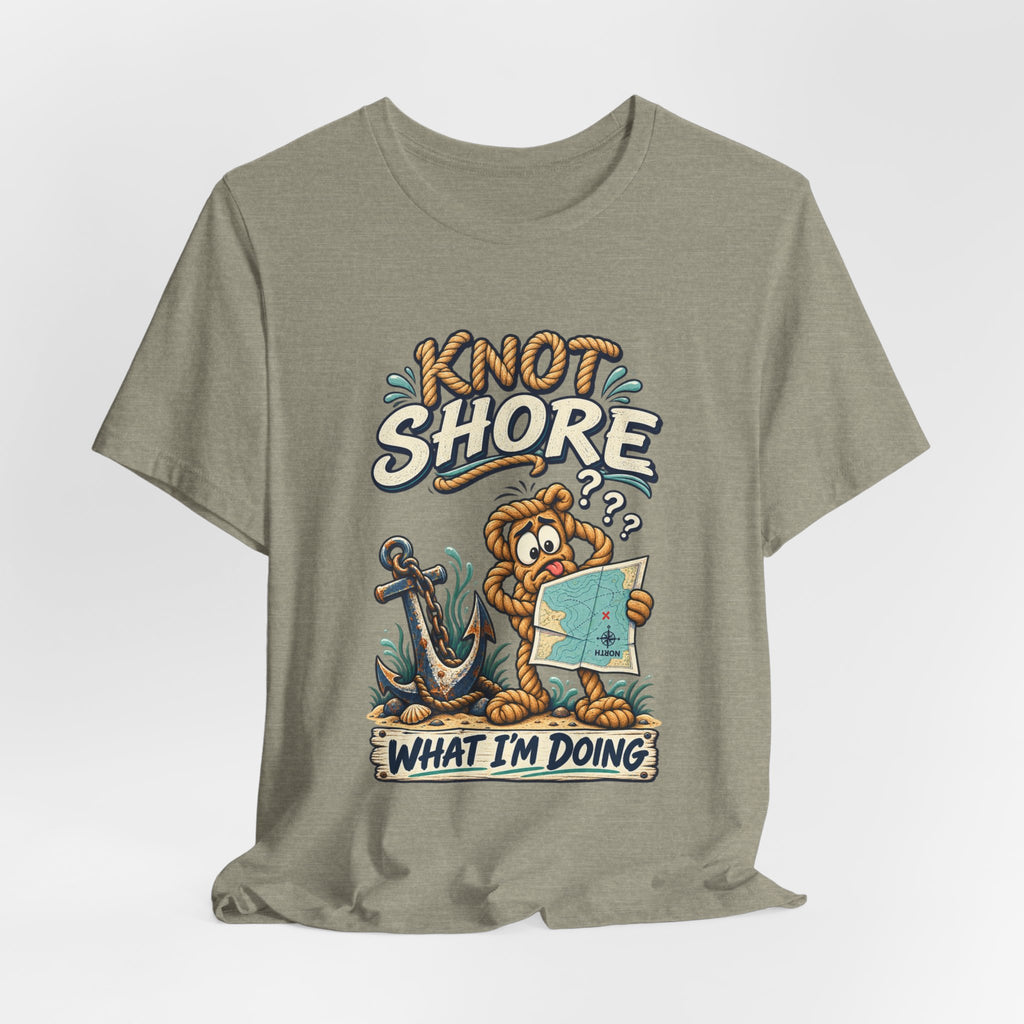 Knot Shore What I'm Doing T-Shirt — Funny Nautical Rope Character Humor Tee