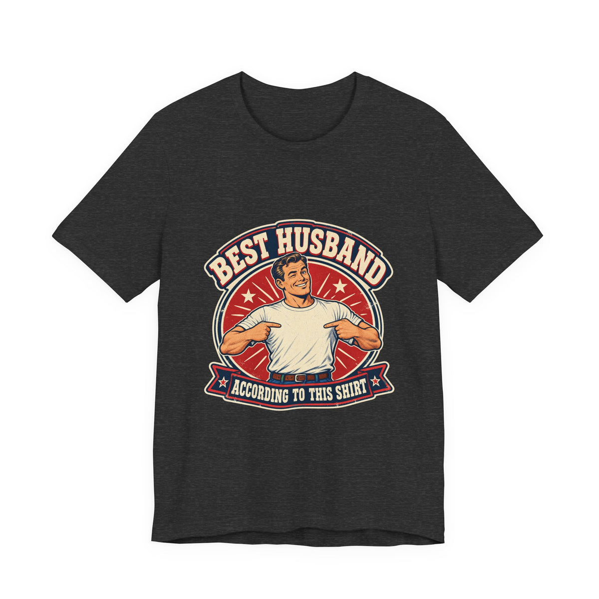 Best Husband Vintage T-Shirt — Funny Retro Husband Pride Design