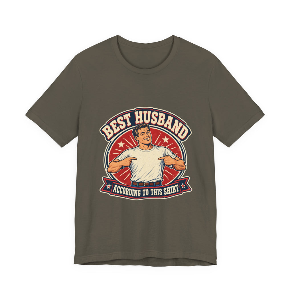 Best Husband Vintage T-Shirt — Funny Retro Husband Pride Design